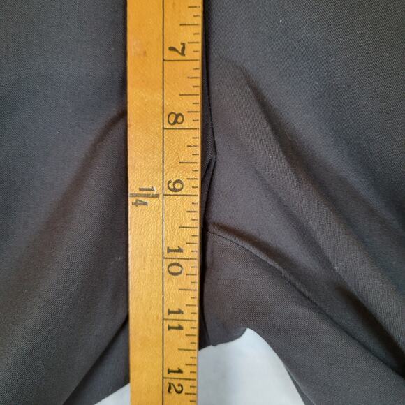 Eileen Fisher Womens Slim Ankle Trouser Pant Size Large Black Organic Cotton - Picture 10 of 13